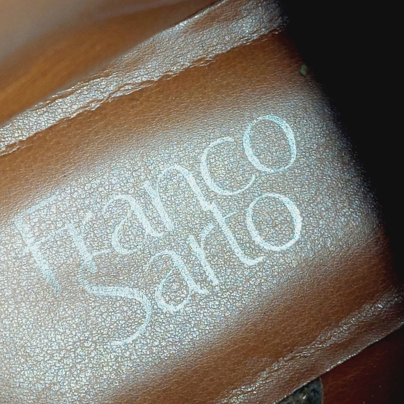 Franco Sarto Mobi Black Leather Zip Up Ankle Booties K180 - Picture 9 of 13